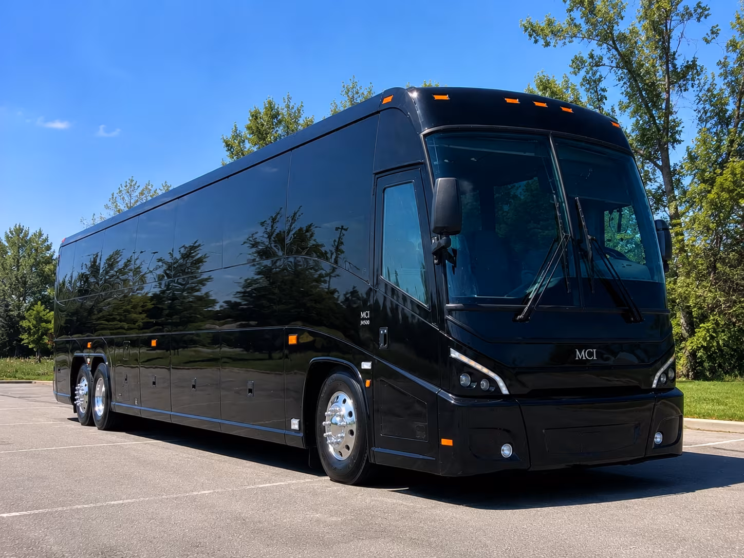 queens charter bus services exterior
