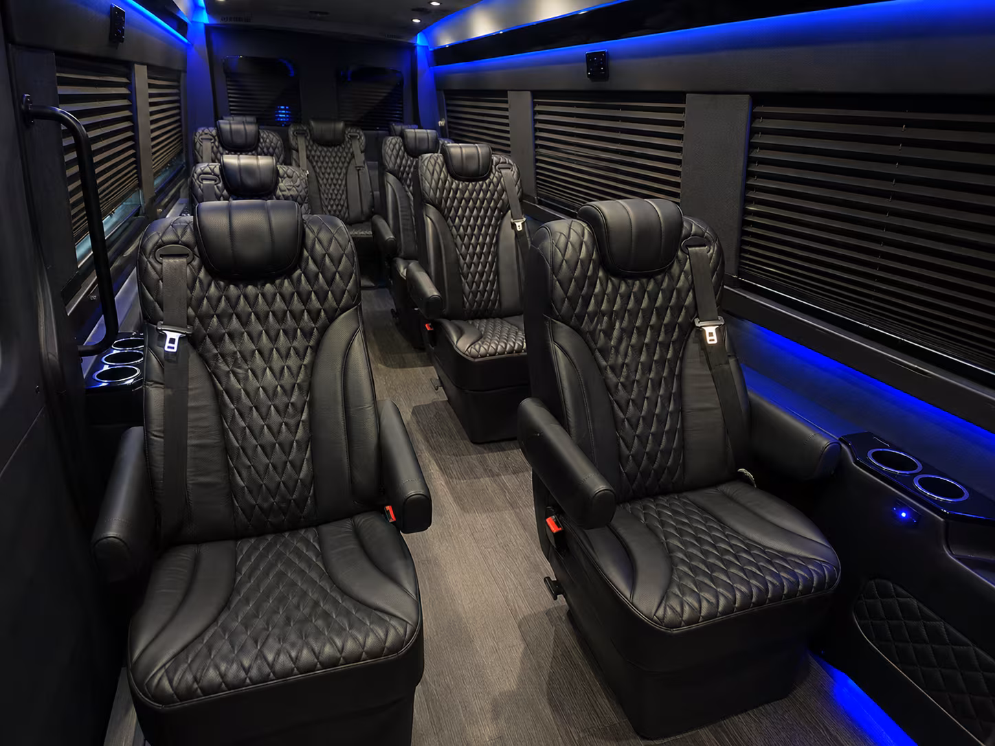 queens sporting event transportation onboard seating